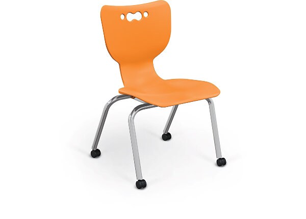 Balt 16" Hierarchy 4 Leg Caster Chair - Orange