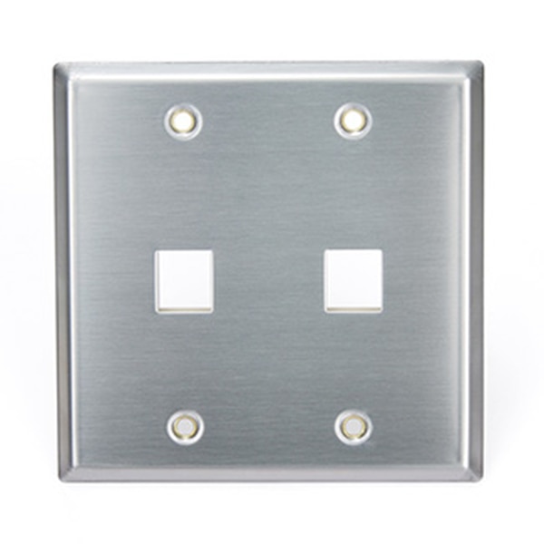 Leviton Dual-Gang Wallplate - mounting plate
