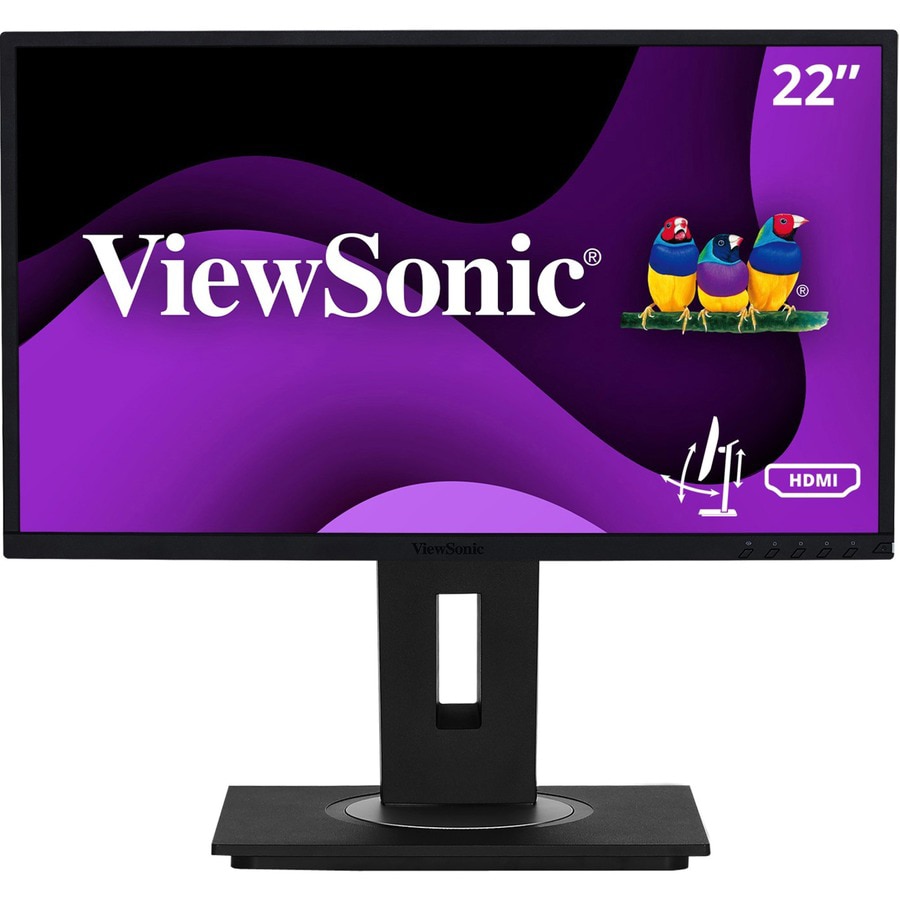 ViewSonic Ergonomic VG2248 - 1080p IPS Monitor with HDMI DisplayPort USB and 40 Degree Tilt - 250 cd/m² - 22"