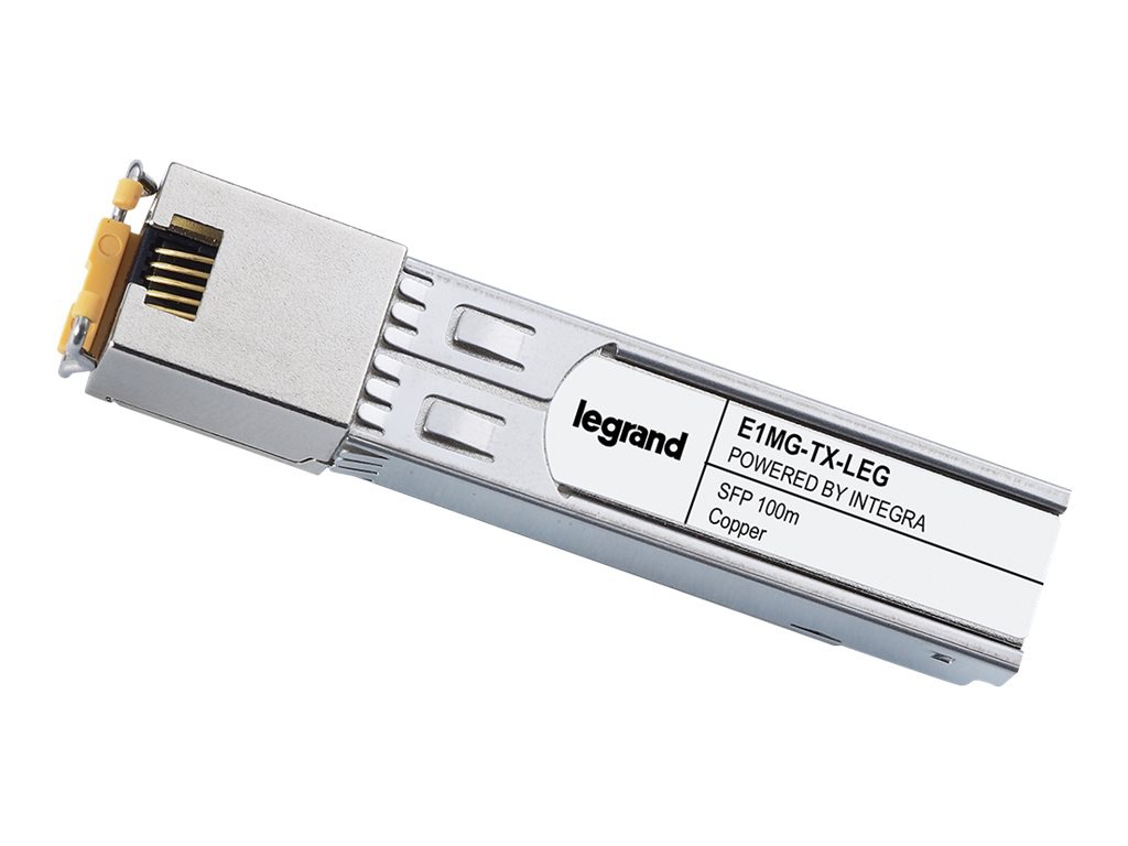 Legrand Brocade E1MG-TX 1000Base-TX Copper SFP mini-GBIC Transceiver (TAA) - SFP (mini-GBIC) transceiver module - GigE -