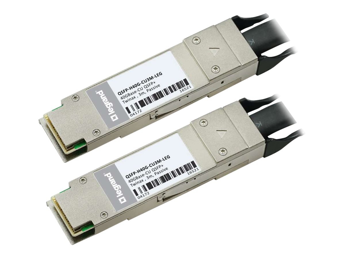 C2G Cisco QSFP-H40G-CU3M 40GBase-CU 3m QSFP+ to QSFP+ DAC Cable TAA - 40GBase-CU direct attach cable - 10 ft - TAA