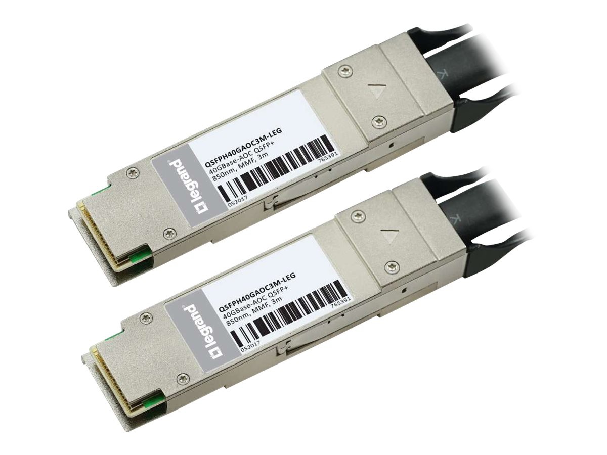 C2G Cisco QSFP-H40G-AOC3M 40GBase-AOC QSFP+ to QSFP+ DAC Cable TAA - network cable - 3 m - TAA Compliant