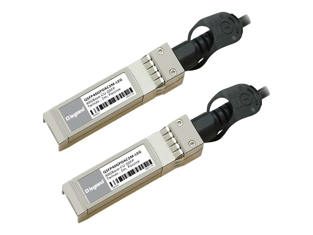 Legrand MSA and 40GBase-CU 2m QSFP+ to QSFP+ DAC Cable Passive Twinax TAA -