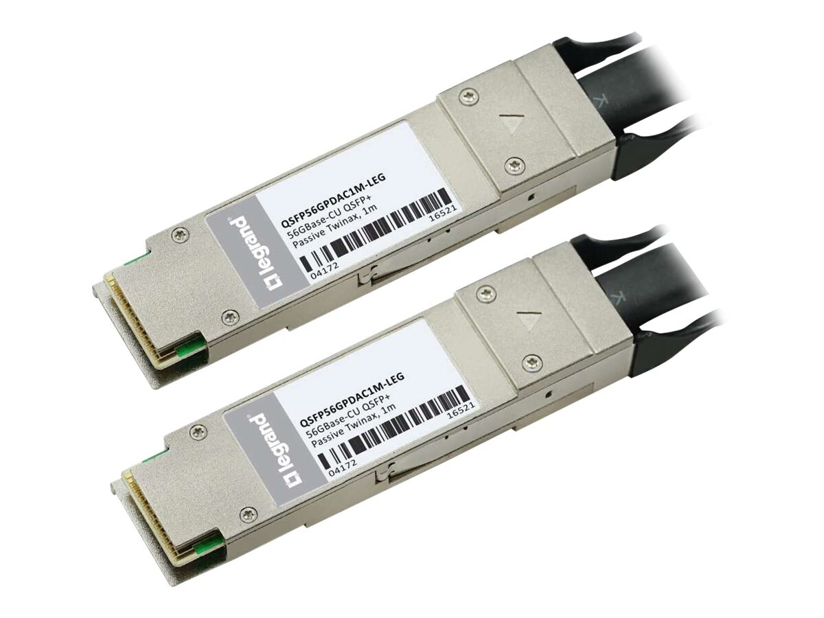 C2G MSA and 56GBase-CU 1m QSFP+ to QSFP+ DAC Cable Passive Twinax TAA - direct attach cable - 3.3 ft - TAA Compliant