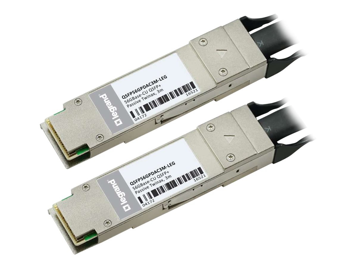 C2G MSA and 56GBase-CU 3m QSFP+ to QSFP+ DAC Cable Passive Twinax TAA - direct attach cable - 10 ft - TAA Compliant