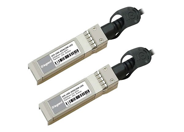 C2G MSA and 10GBase-CU SFP+ to SFP+ DAC Cable (Active Twinax, 2m) TAA - direct attach cable - 6.6 ft - TAA Compliant