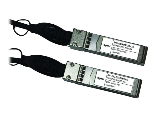 Legrand MSA and TAA Compliant 10GBase-CU SFP+ to SFP+ Direct Attach Cable (Passive Twinax, 3m) - 10GBase-CU direct
