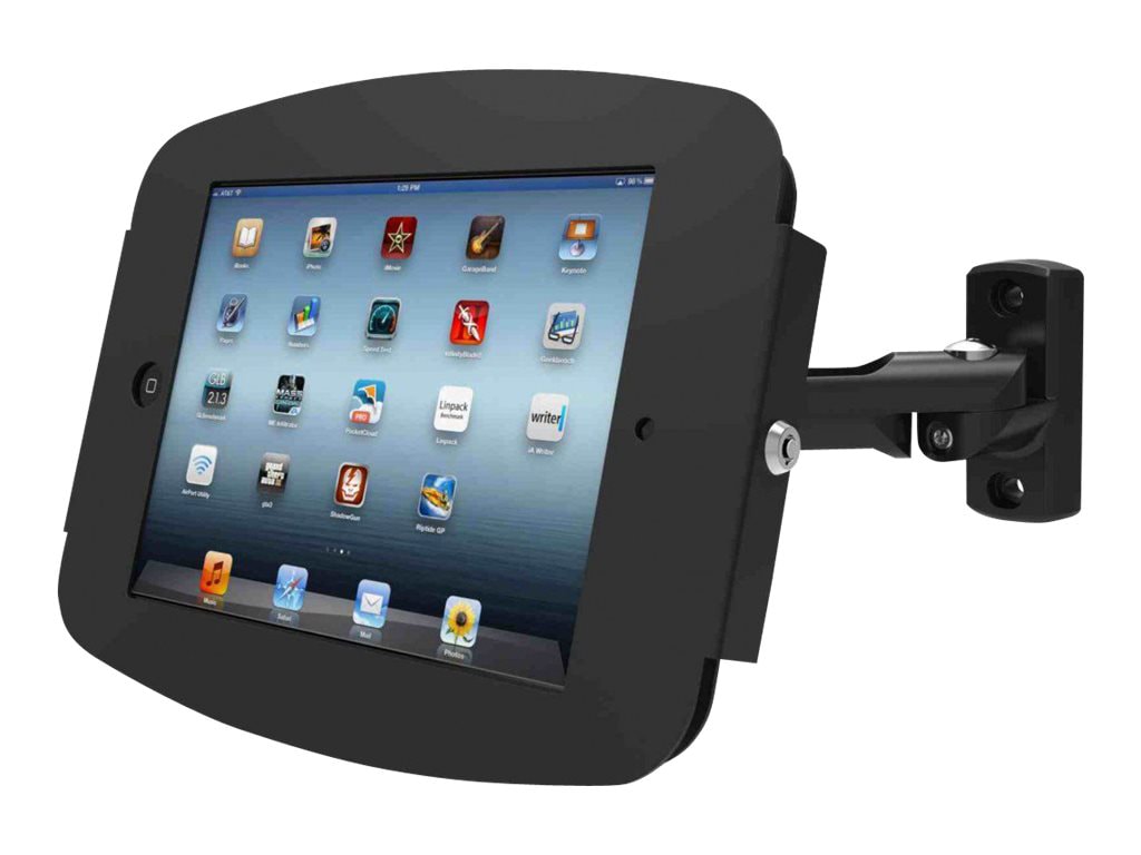 Compulocks Space Swing iPad Enclosure Stand bracket - adjustable arm - for tablet - black