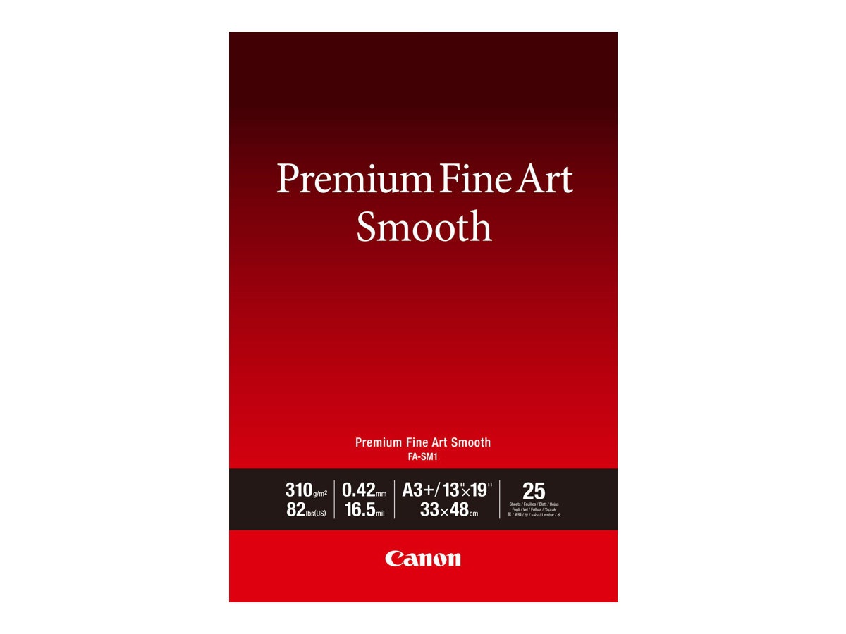 Canon Premium Fine Art Smooth FA-SM1 - photo paper - 25 sheet(s) - A3 plus - 310 g/m²
