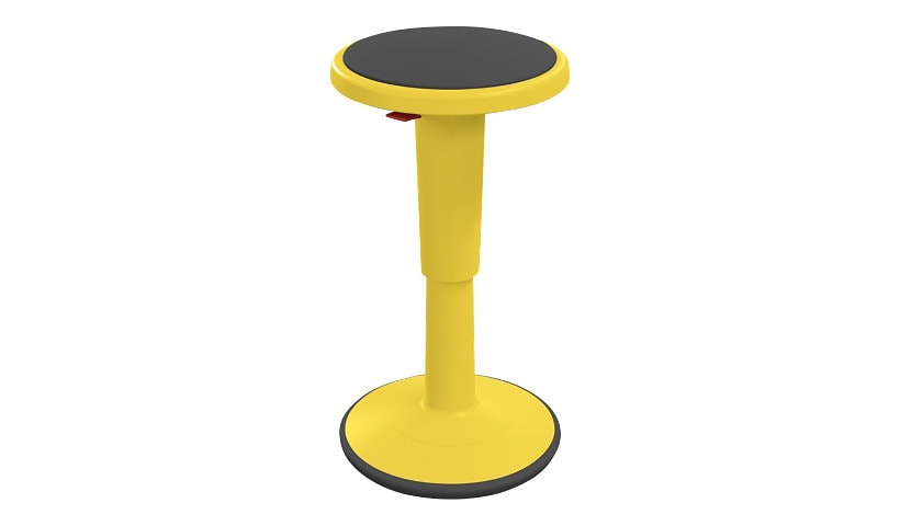 MooreCo Hierarchy Grow Short - stool - round - plastic - yellow