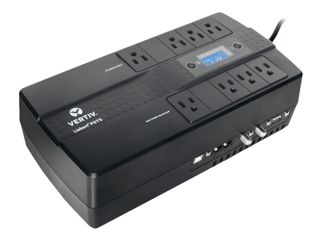 Vertiv Liebert PST5 500VA 300W UPS, batt. backup, surge protection, 8 plug