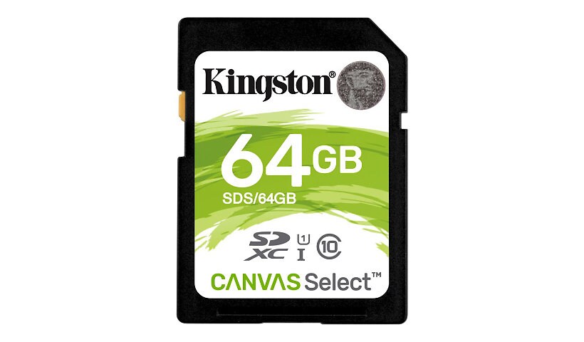 Kingston Canvas Select - carte mémoire flash - 64 Go - SDXC UHS-I