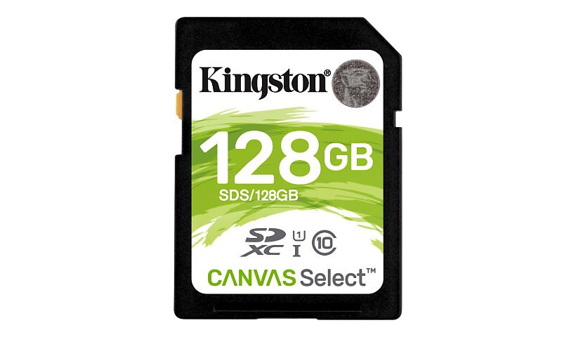 Kingston Canvas Select - flash memory card - 128 GB - SDXC UHS-I