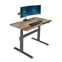 Vari Electric Standing Desk 48x30 Reclaimed Wood