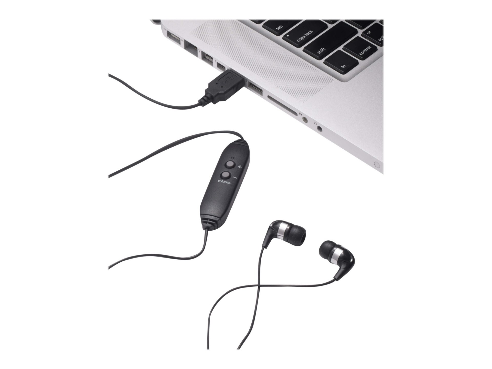 VEC SPECTRA USB EAR BUDS W/10FT CORD