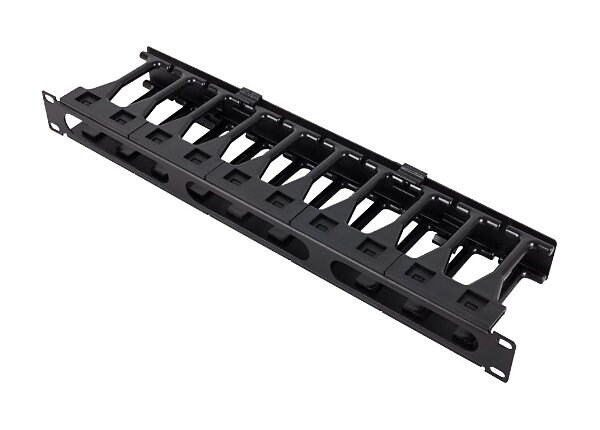 RackSolutions rack cable management tray with cover - 1U