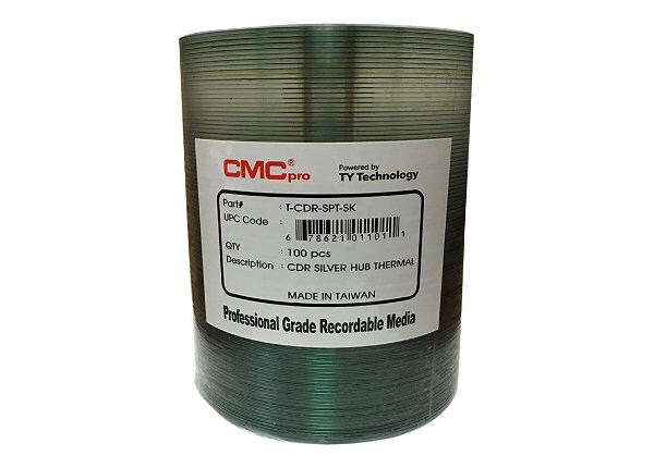 CMC Pro Everest Thermal Printable - CD-R x 100 - 700 MB - storage media
