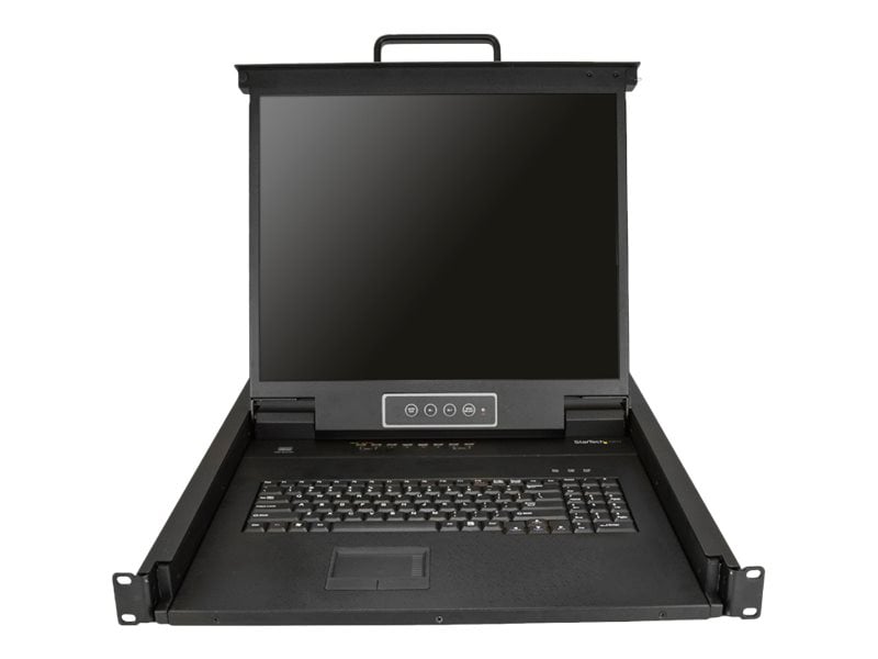 StarTech.com 8 Port Rackmount KVM Console w/Cables - 1U Integrated 19" LCD VGA KVM Switch Drawer