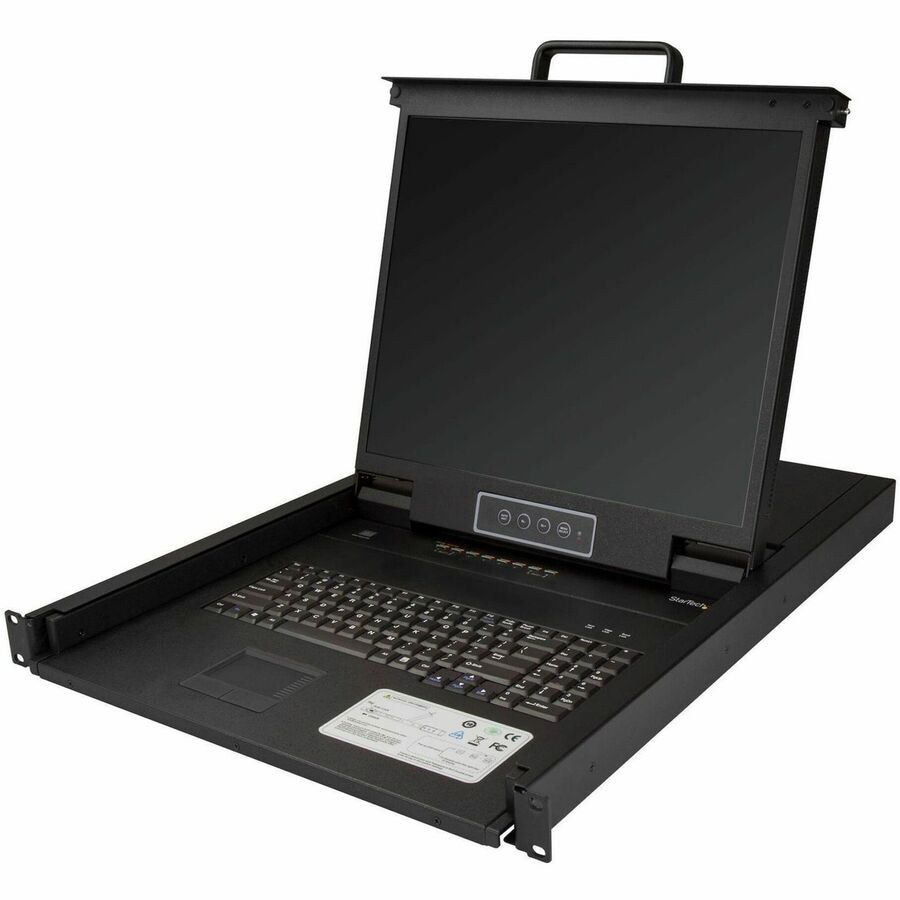 StarTech.com 8 Port Rackmount KVM Console w/Cables - 1U Integrated 19" LCD VGA KVM Switch Drawer