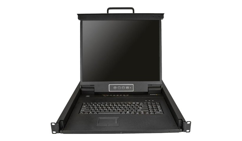 StarTech.com 8 Port Rackmount KVM Console w/Cables - 1U Integrated 19" LCD VGA KVM Switch Drawer