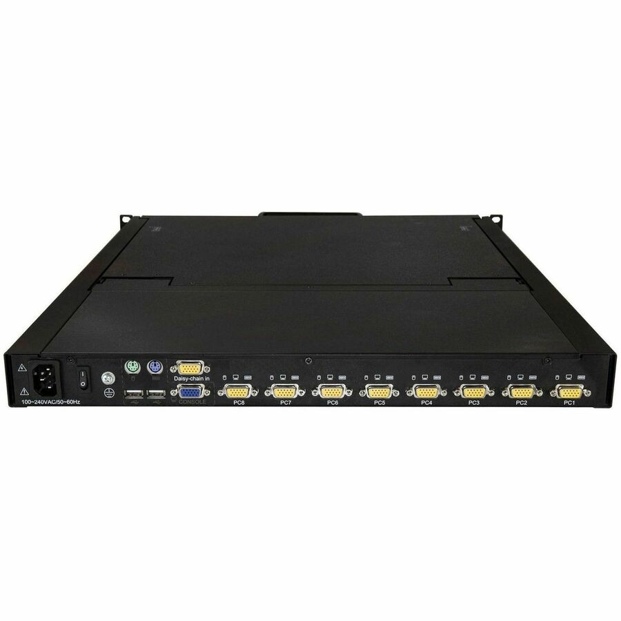 Thumbnail 5 of 7 for StarTech.com 8 Port Rackmount KVM Console w/ Cables - Integrated KVM Switch w/ 19" LCD - 1U LCD KVM Drawer 50000