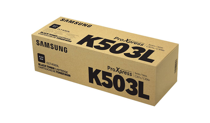 Samsung CLT-K503L High Yield Laser Toner Cartridge - Black - 1 Pack