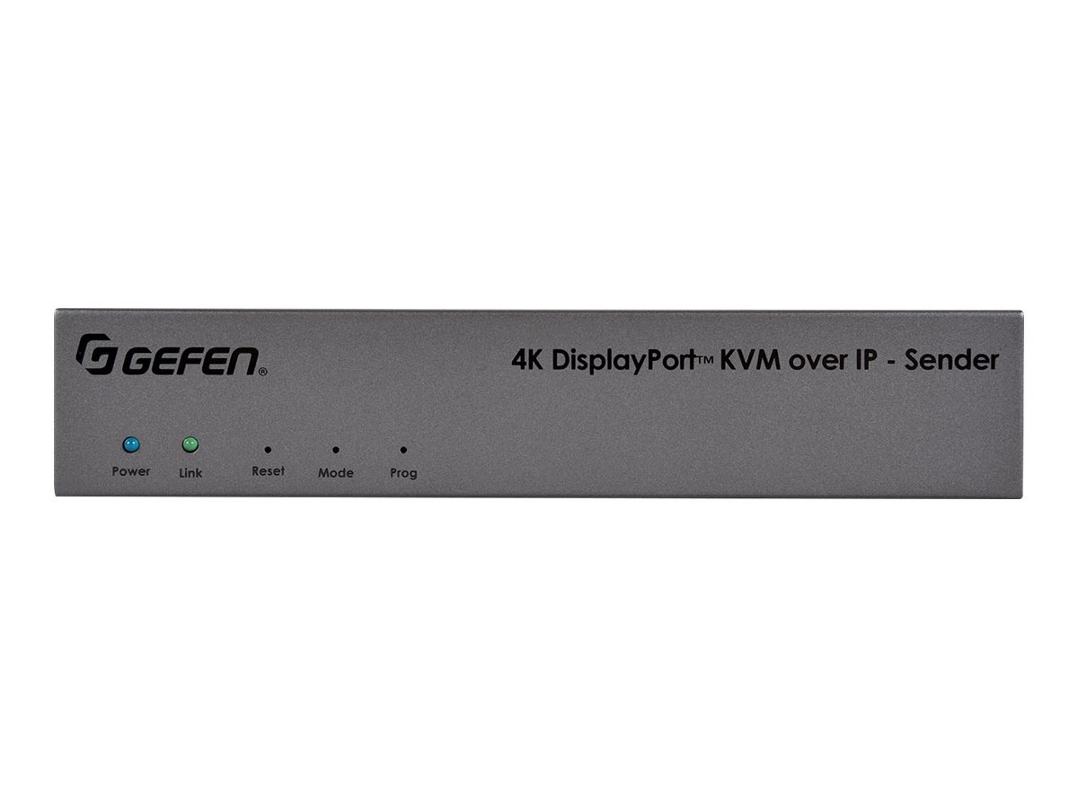 Gefen 4K DisplayPort KVM over IP - Sender Package - video/audio/infrared/USB/serial extender - DisplayPort