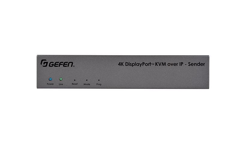 Gefen 4K DisplayPort KVM over IP - Sender Package - video/audio/infrared/USB/serial extender - DisplayPort
