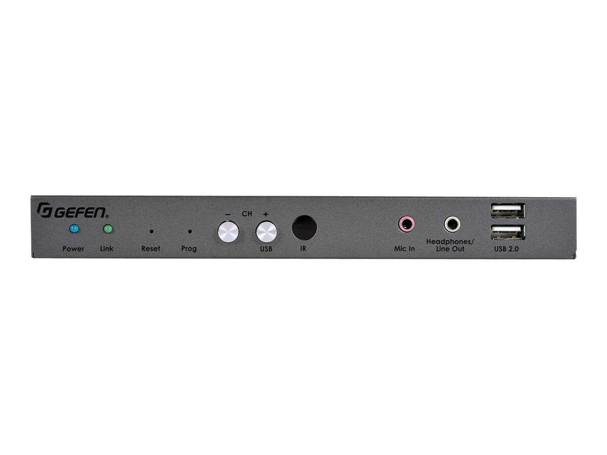 Gefen 4K DisplayPort KVM over IP - Receiver Package - video/audio/infrared/USB/serial extender - DisplayPort