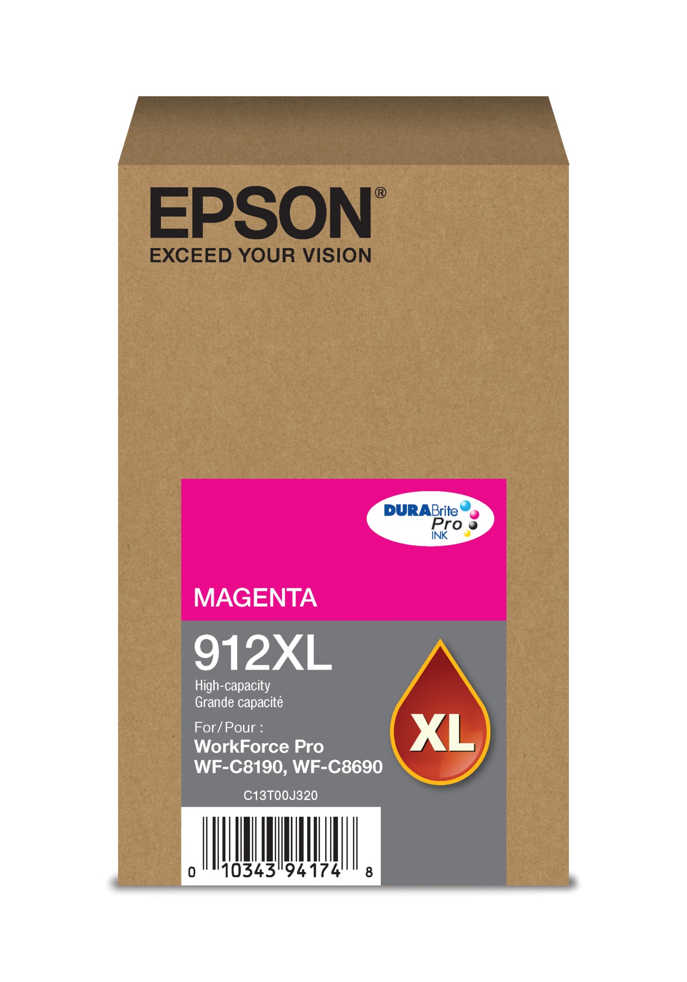 Epson T912 High Capacity Ink Cartridge - Magenta