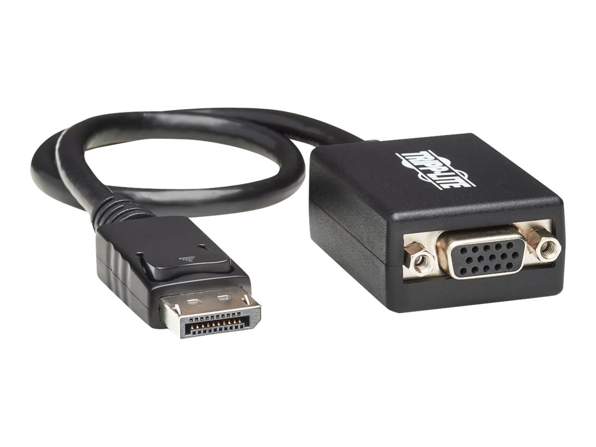 Tripp Lite DisplayPort to VGA Adapter Converter Active DP to VGA 1080p M/F 1ft 1' - video converter - black