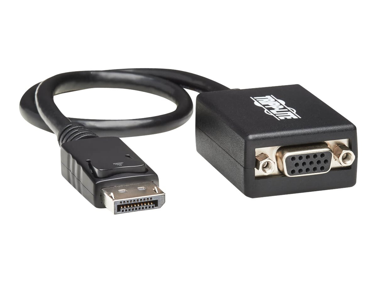 Eaton Tripp Lite Series DisplayPort to VGA Adapter Converter Active DP to VGA 1080p M/F 1ft 1' - video converter - black