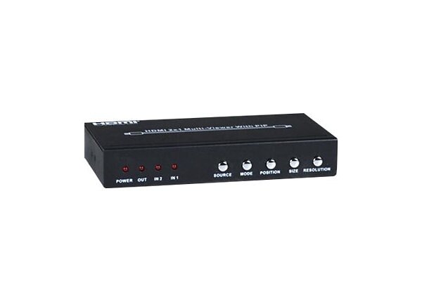 NTI SPLITMUX SPLITMUX-HD-2LC - video/audio switch - 2 ports