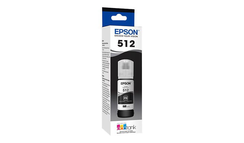 Epson 512 With Sensor - photo black - original - ink tank