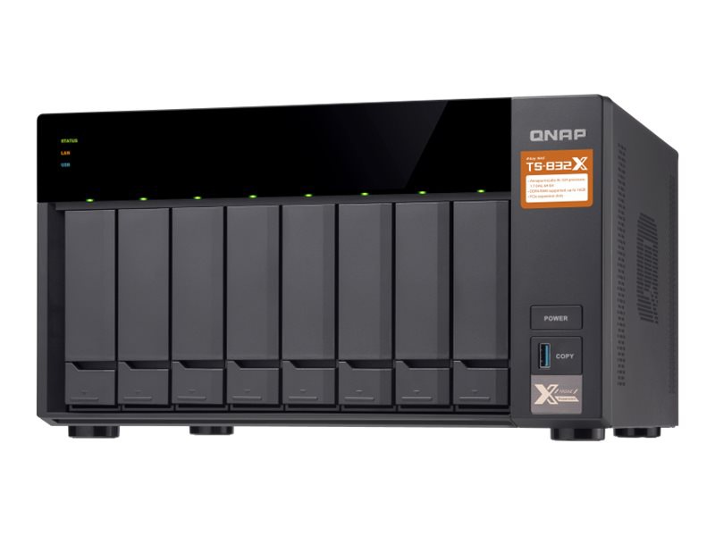 QNAP TS-832X - NAS server - 0 GB