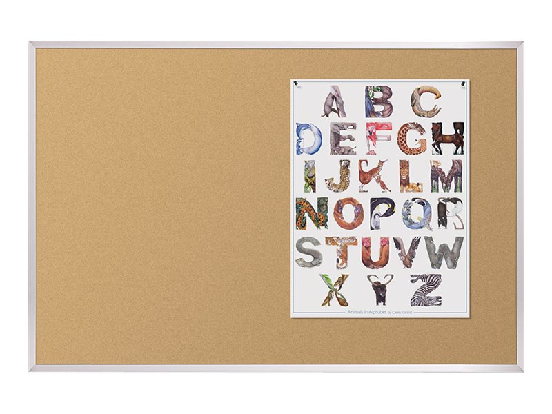 Best-Rite Valu-Tak bulletin board - 4.02 in x 5.98 in - natural cork
