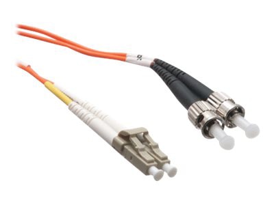 Axiom LC-ST Multimode Duplex OM1 62.5/125 Fiber Optic Cable - 4m - Orange - network cable - 4 m - orange