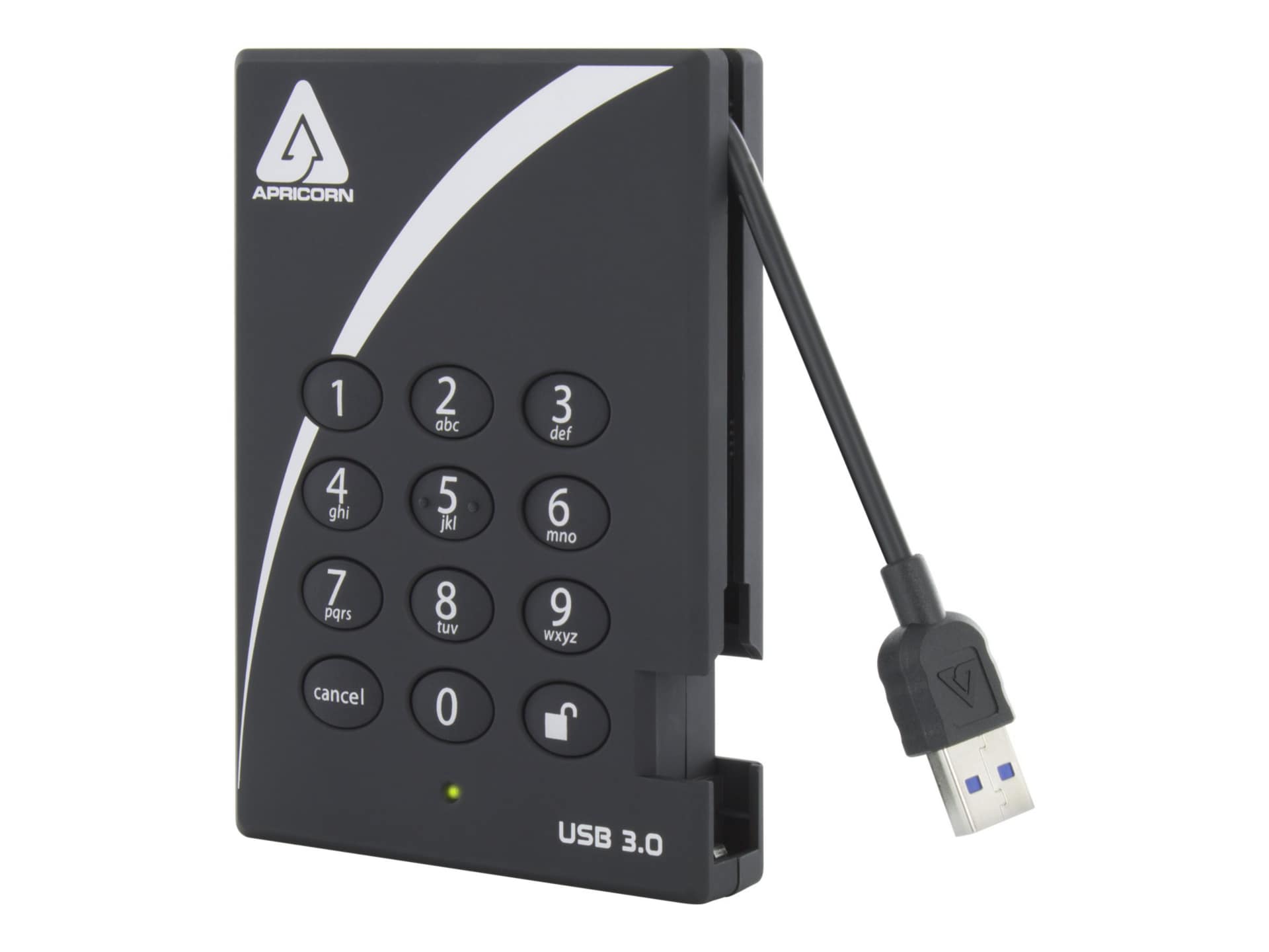 Apricorn Aegis Padlock 3.0 A25-3PL256-S4000 - SSD - 4 TB - USB 3.0