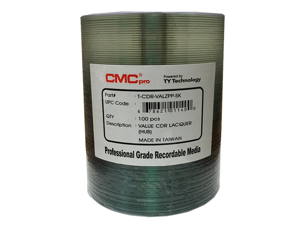 CMC Pro Value Shiny Lacquer - CD-R x 100 - 700 MB - storage media
