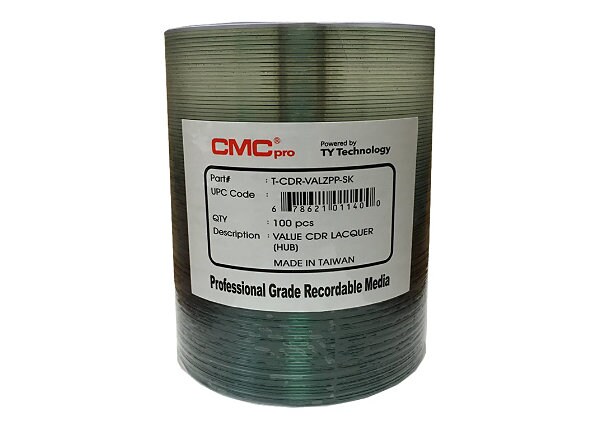 CMC Pro Value Shiny Lacquer - CD-R x 100 - 700 MB - storage media