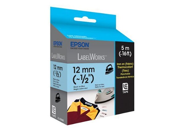 Epson LabelWorks LC-4LBQ5 - iron-on tape - 1 roll(s) - Roll (1.2 cm x 5 m)