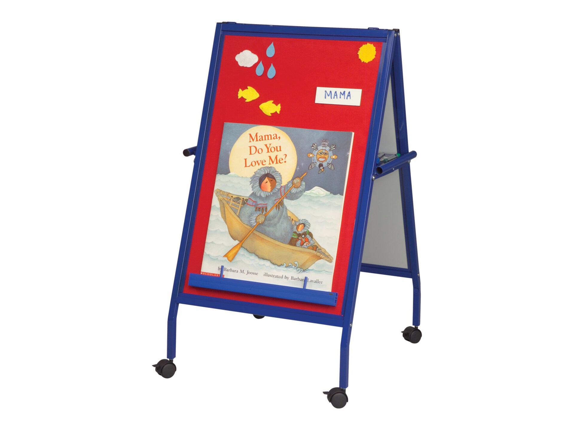 Balt Magnetic Flannel Easel with Wheels