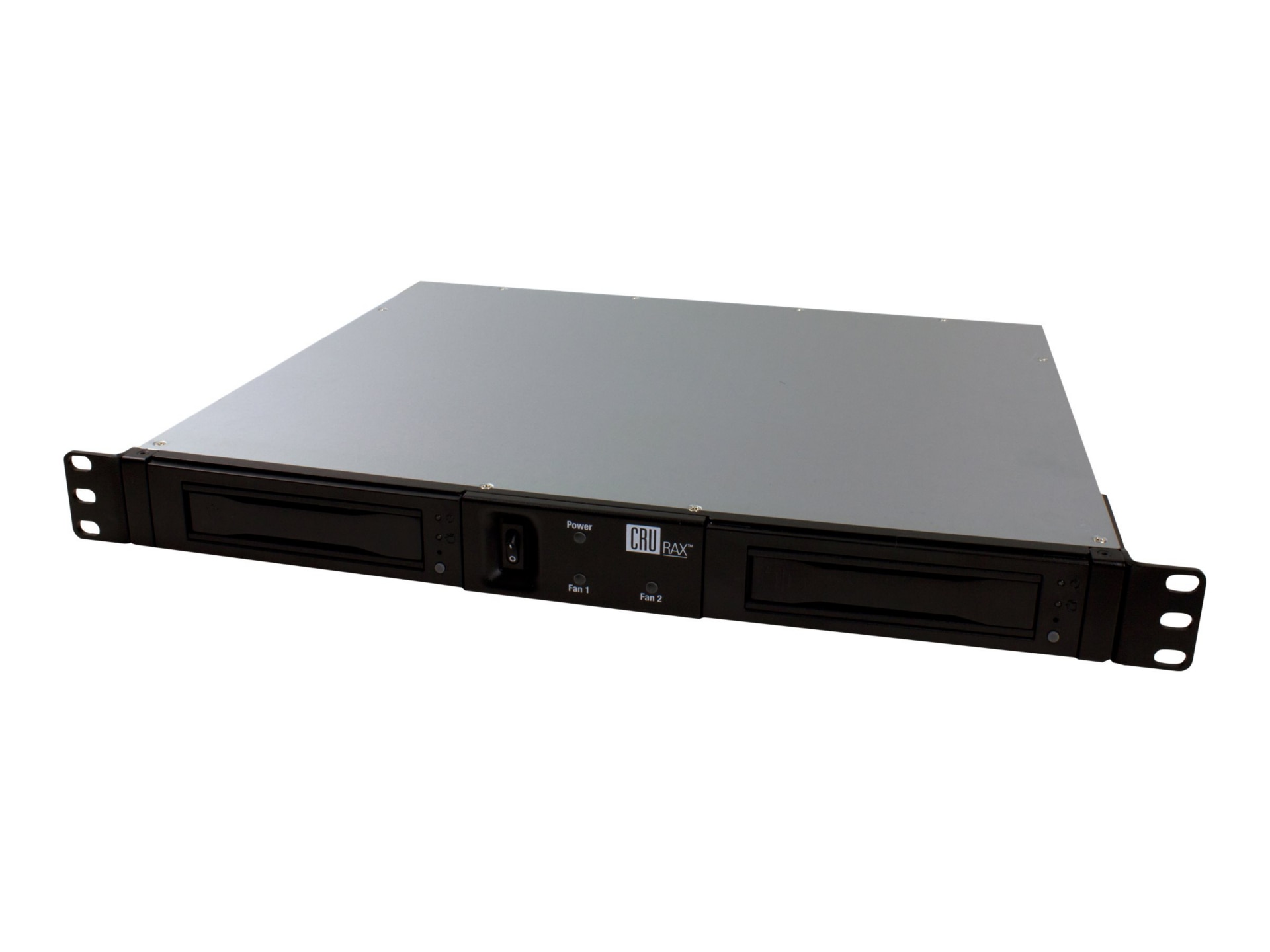 CRU RAX215DC 1U RackMount with Dual Bay 2x USB3.0 Hard Drive Array for DX115 DC Carrier Module