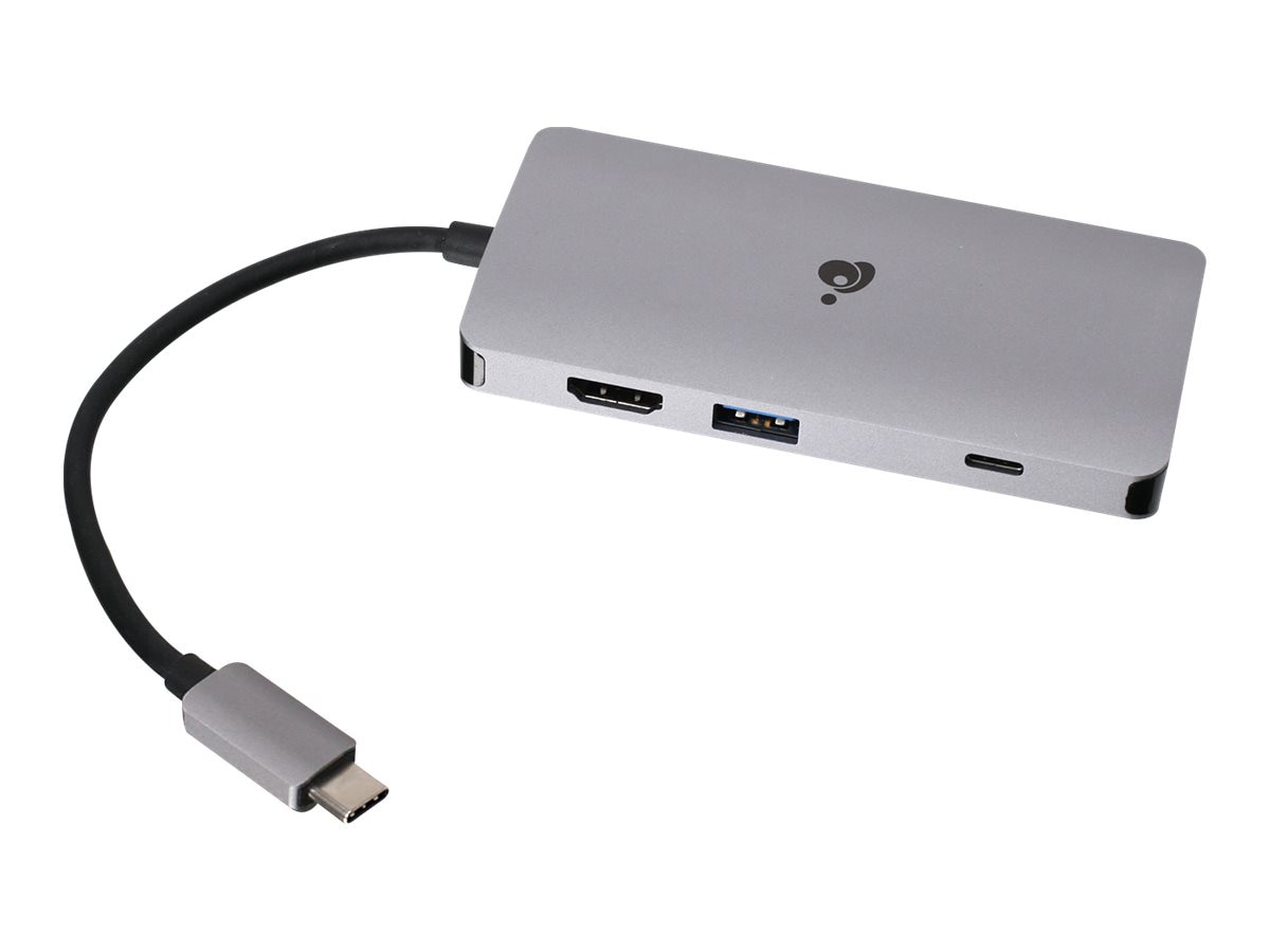 IOGEAR USB-C Travel Dock with Power Delivery 3.0 - station - USB-C - GUD3C06 - Docking Stations & Port Replicators - CDW.com