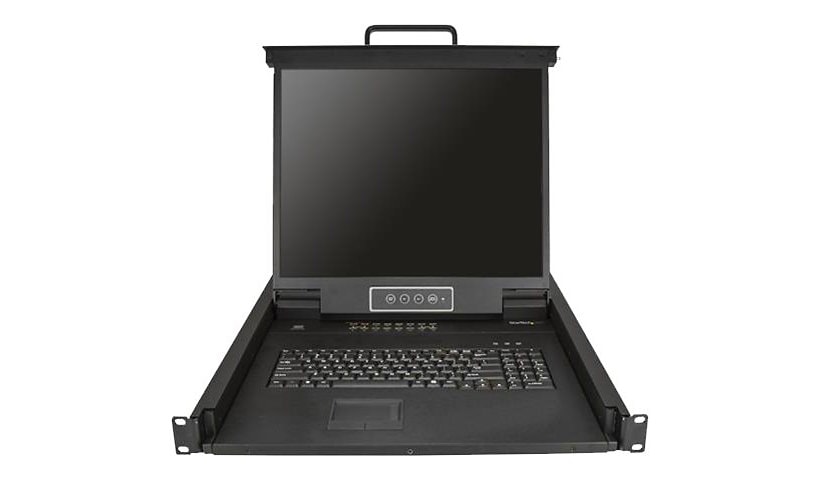 StarTech.com 16 Port Rackmount KVM Console w/Cables - 1U Integrated 19" LCD VGA KVM Switch Drawer