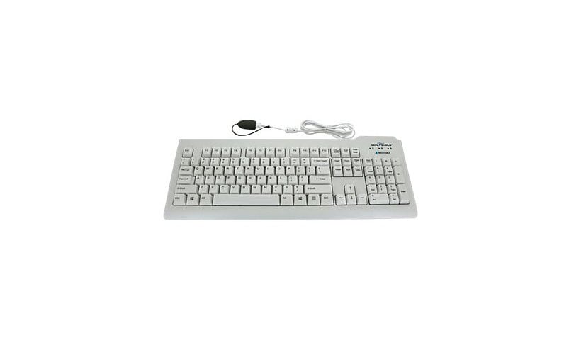 Seal Shield Silver Seal Glow Waterproof - keyboard - QWERTY - US - white