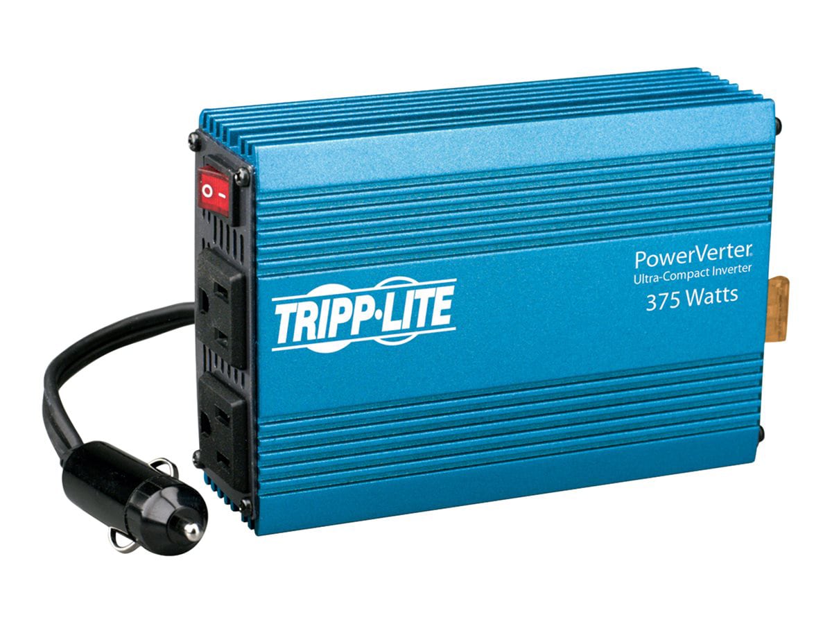 Tripp Lite Compact Car Portable Inverter 375W 12V DC to 120V AC 2