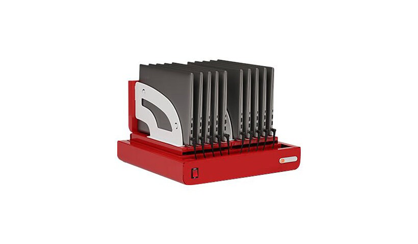 Bretford Cube Micro Tray TVT10AC - mounting component - for 10 notebooks/tablets - red
