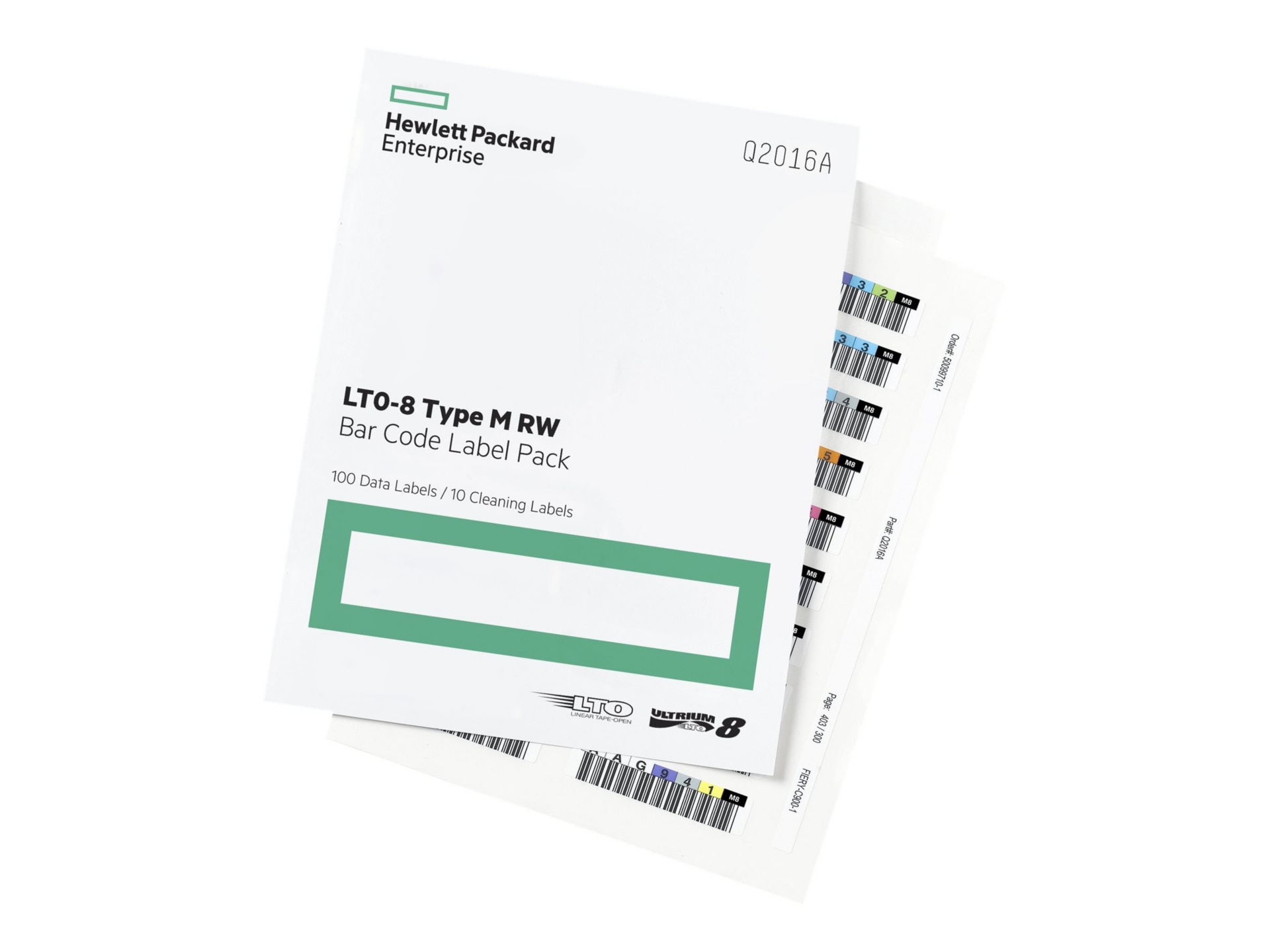 HPE LTO-8 Ultrium RW Bar Code Label Pack - barcode labels