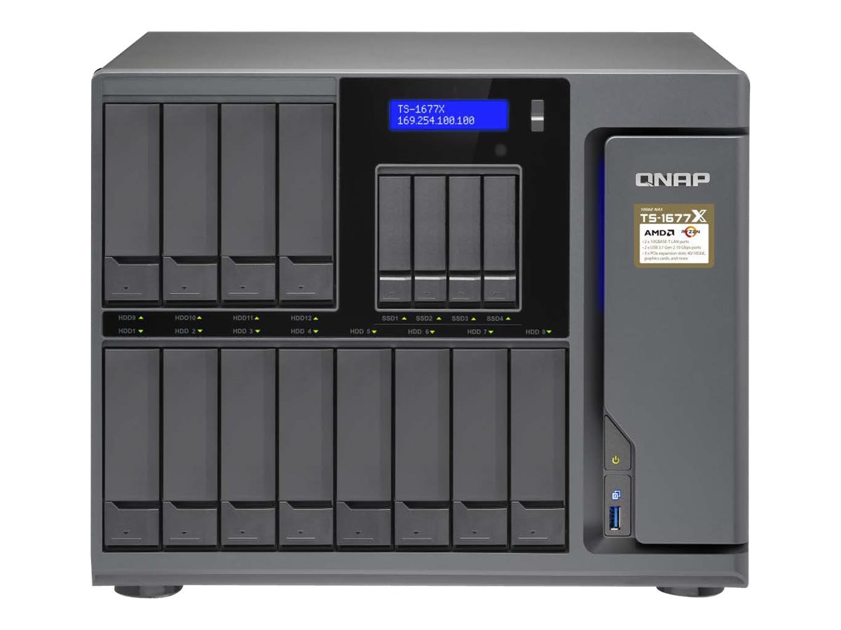 QNAP TS-1677X - NAS server - 0 GB